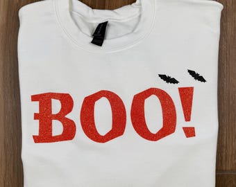 Glitter BOO Halloween Sweatshirt