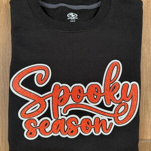 Spooky Season Glitter Sweatshirt