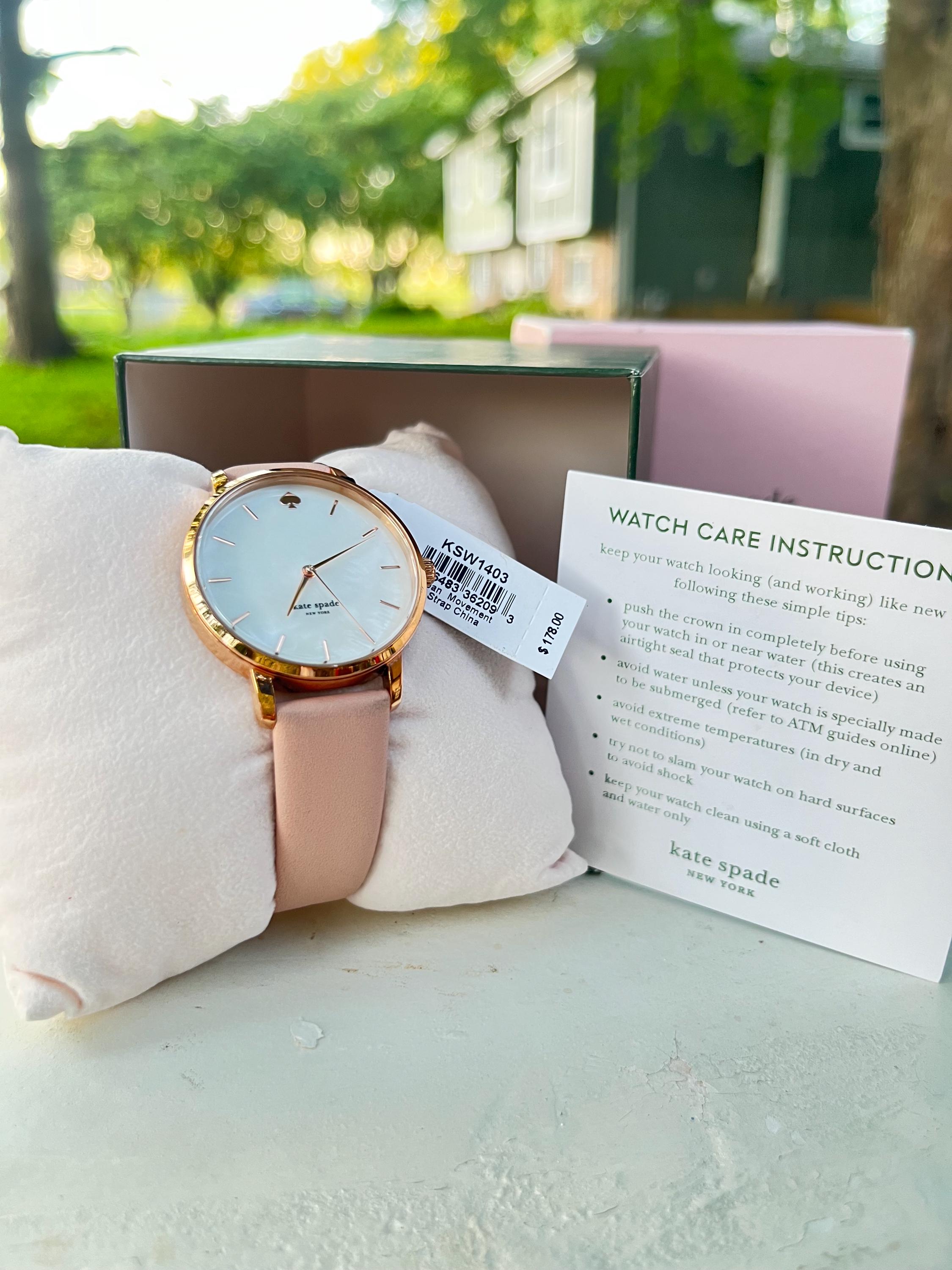 Kate spade ladies metro silver tone blue leather dress watch NEW BATTERY Kate Spade Watch - Etsy main image 3
