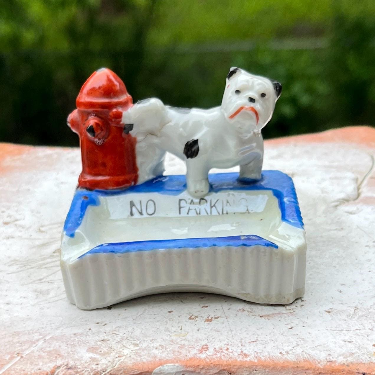 Dog Lusterware Ashtray - Etsy