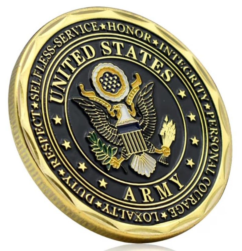 U.S. Army Soldier Military Challenge Coin, for Veterans, Soldiers, and ...