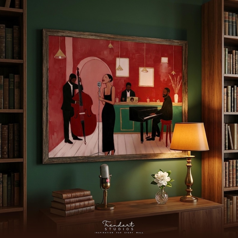 African American Art | Bar Cart Art | Retro Music Print | DA00176 image 1
