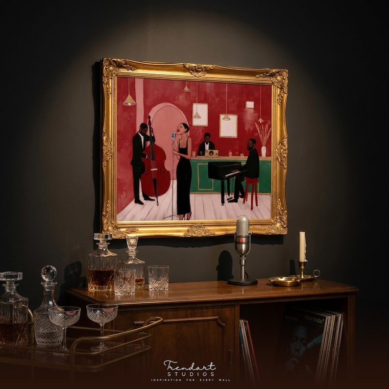 African American Art | Bar Cart Art | Retro Music Print | DA00176 image 4