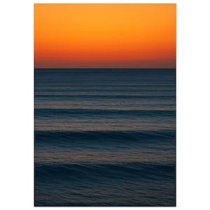 Ocean Photography Print - Serene Minimalist Wall Art, Sunset Seascape for Modern Coastal Decor image 7