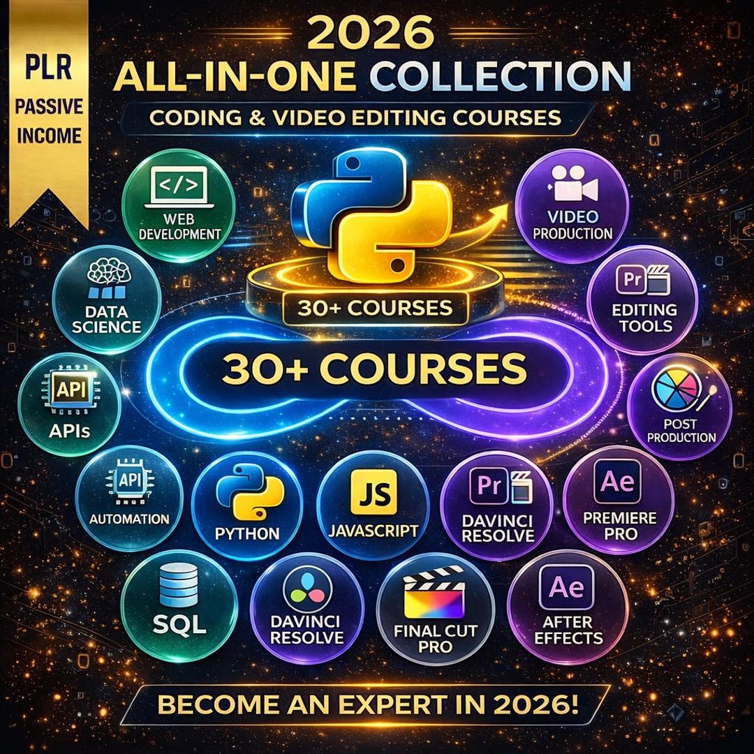 2026 AI Digital Marketing Video Course | ALL Programming Course Bundle ...