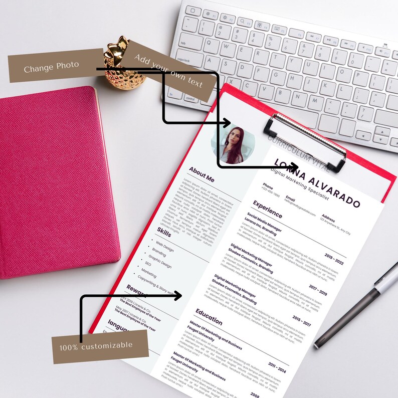 Ats-friendly Resume Template: Modern Minimalist CV + Cover Letter - Etsy