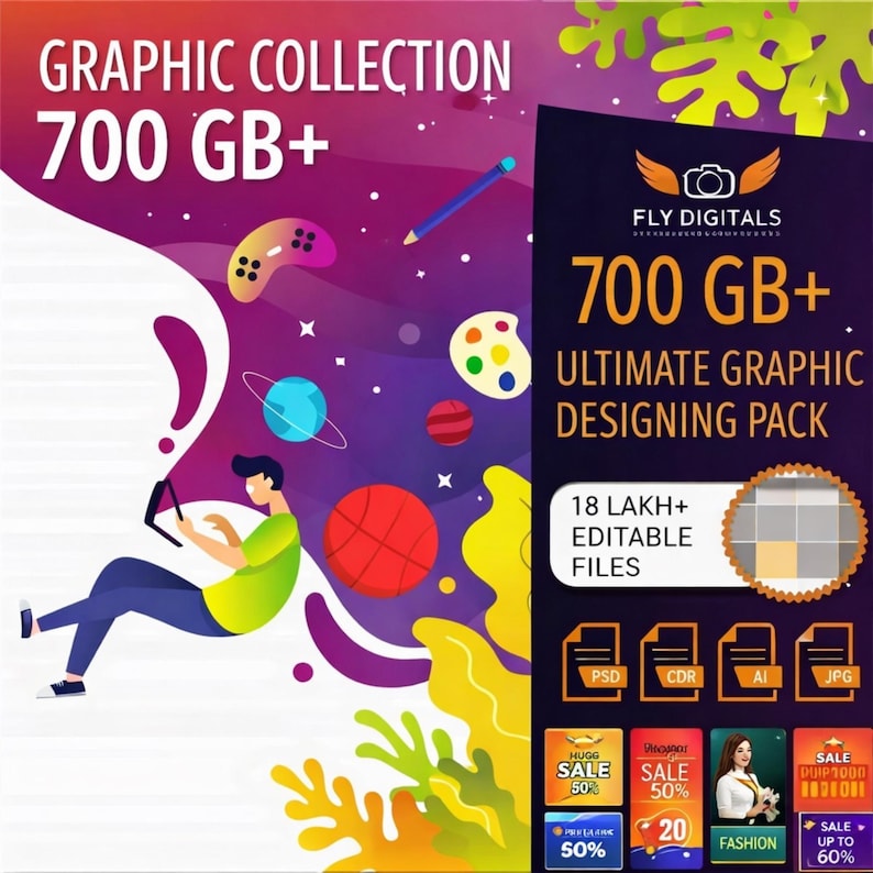 700GB+ Graphic Design Mega Bundle | Photoshop Actions | Ultimate ...