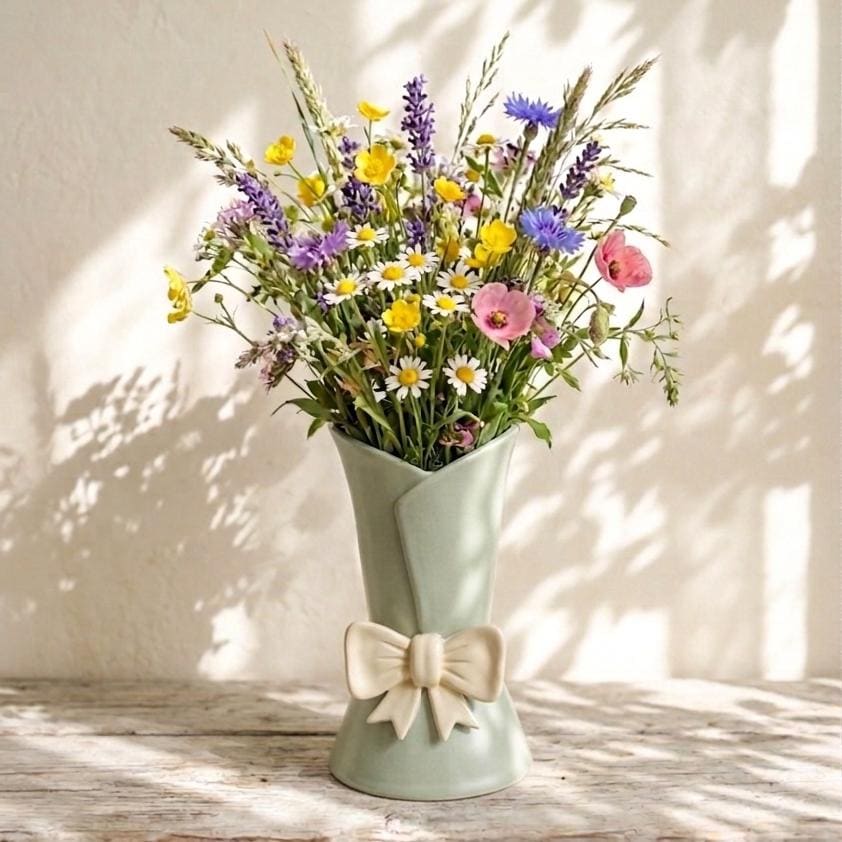 Ceramic Bouquet Vase Slab Building Template, Handbuilding Pottery ...
