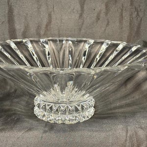 Vintage Rosenthal Lead Crystal Centerpiece Bowl – “Blossom” Pattern – Classic Germany Cut Glass