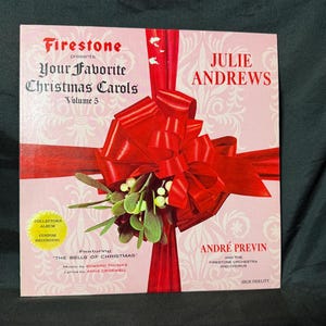 Julie Andrews & André Previn Vintage 1964 Firestone Christmas Carols Vol. 5 Vinyl LP – Holiday Collector’s Record