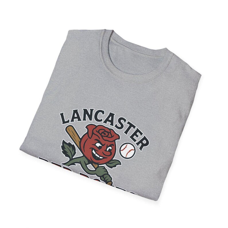Lancaster Red Roses Vintage T Shirt Defunct Minor League Baseball Shirt Lancaster PA Rose Mascot Retro Throwback Tri State League York PA image 6