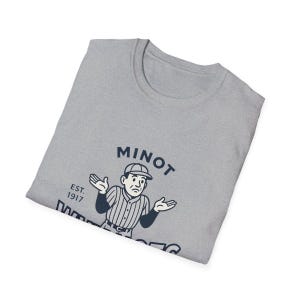 Minot Why Nots Vintage T-shirt opgeheven Minor League Baseball Shirt North Dakota Shirt Logo Retro Baseball Tshirt Northern League Minot ND afbeelding 5