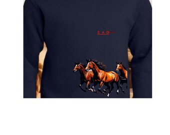 Western Horse Sweatshirt, Cowboy Rodeo Style, Unisex Rustic Top