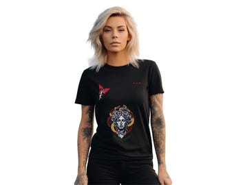 Medusa T-Shirt Unisex Jersey Tee, Vintage Medusa Tee, Gothic Medusa Shirt, Greek Mythology Tee