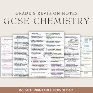 Grade 9 GCSE Chemistry Revision Notes
