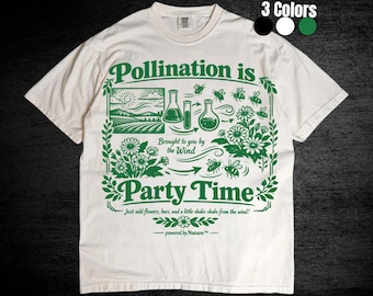 Bienenbestäubung Vintage Design Png, Native Garden Bestäuber T-Shirt, Retro Insekt Blumengrafik, Schmetterling & Bienen Blumen, 90er Jahre Botanical