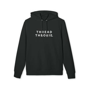 THREAD THEORIE Statement Hoodie, Unisex Urban Streetwear Pullover Jumper