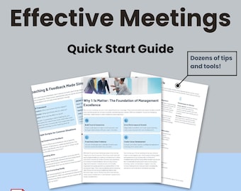 Manager's 1:1 Meeting Guide – Agendas, Coaching, and Templates (PDF Download)