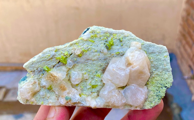 Rare Green Sphene Tantalite Pyrite Albite Specimen (1105 Carats ...