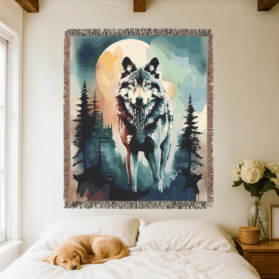 Wolves of the Wild Quilted Blanket NCU0DK695
