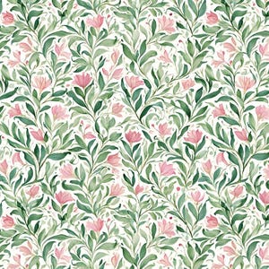 Pink-Grand-Millennial fabric,Cotton Quilting Sewing Pink Flower Fabric,Fabric By Half Yard