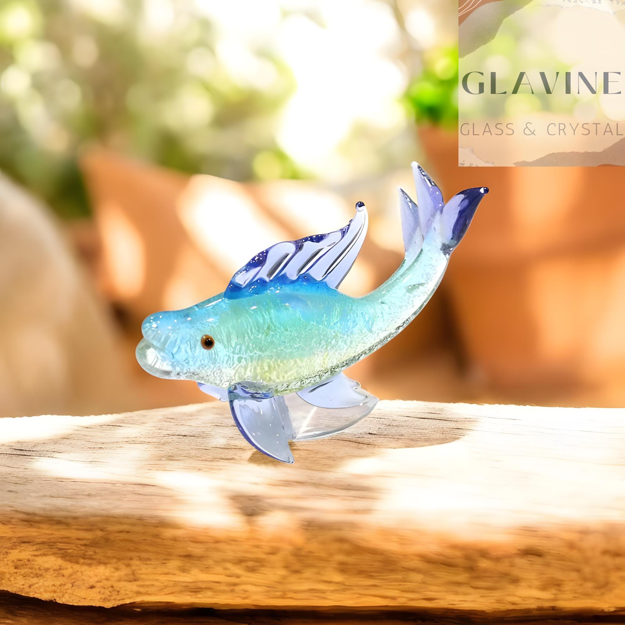 ガラスの魚の置物 - Etsy 日本