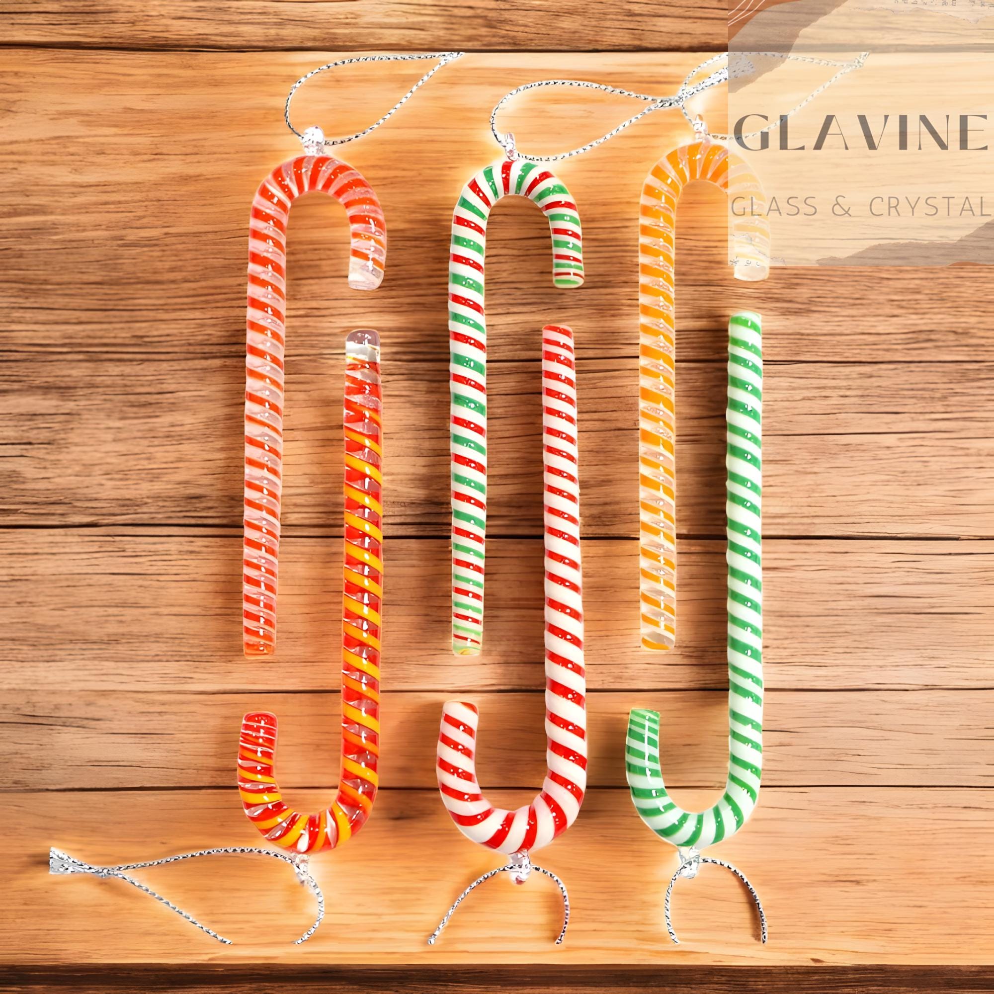 Decorazioni Di Natale 12 Bastoncini Di Zucchero Decorativi Per Albero Di Natale - 13 Cm, In Plastica, Con Cordino, Colore Rosa Decorazioni Albero Natale