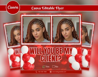 Valentine's February Booking Flyer Beauty Template – Pink Aesthetic for Hairstylist Nail Tech Makeup and Lash Tech Services | Instagram Post