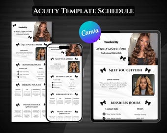 Acuity Scheduling Mall Nagelteknik, Acuity Schema, Acuity Bokning, Canva Bokningssajt, Acuity Webbplats, Fransar, Frisyr, Fläta MUA
