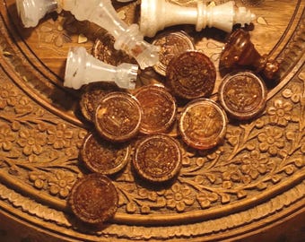 Juego de damas de resina personalizado / Piezas de juego hechas a mano / Hecho a pedido / Decoración moderna para juegos de mesa