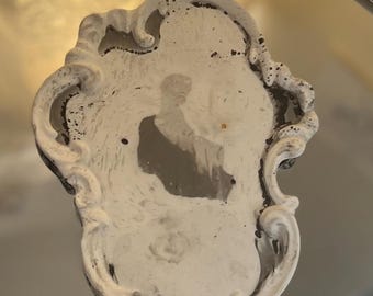 Bandeja decorativa estilo mármol – Organizador de tocador, mesa de centro o recibidor de estilo rococó