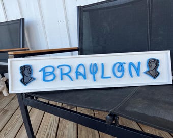 Disney Name Sign 3D Printed