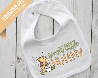 Klassiek Winnie de Pooh-slabbetje voor genderneutraal babyshower – Groen Winnie de Poeh, gender reveal cadeau, cadeau pasgeboren baby, cadeau onder de 20
