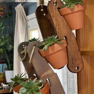 Wood Hanging Plant Holders