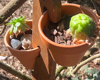 Customizable Wood Hanging Plant Holders