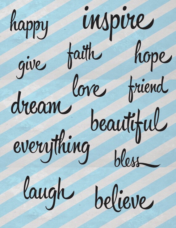 Download Free Inspiring Words Collection Svg Files Etsy SVG Cut Files