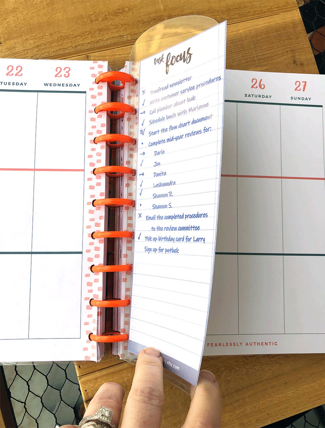 REFILLS Disc Planner Focus Card Insert 15 REFILLS Etsy