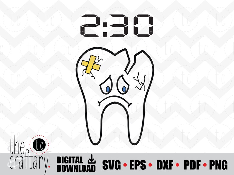 Tooth Hurty Dad Joke Two Thirty 230 Svg Eps Dxf Etsy