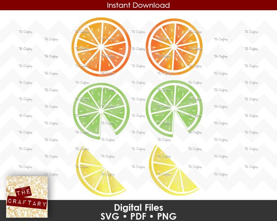 Download Citrus Fruit Orange Lime Lemon Slice Svg Etsy