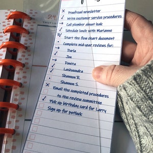 Disc Planer Fokus Kartenhülle Lesezeichen + 5 Einsätze | Discbound Planer Tracker | Planer Zubehör Halter Hülle | Seitenfinder
