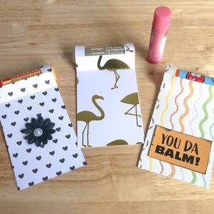 Chapstick Tube Card | Lip Balm Holder | Chap Stick Folder | Lipbalm Favor | svg • eps • pdf • png