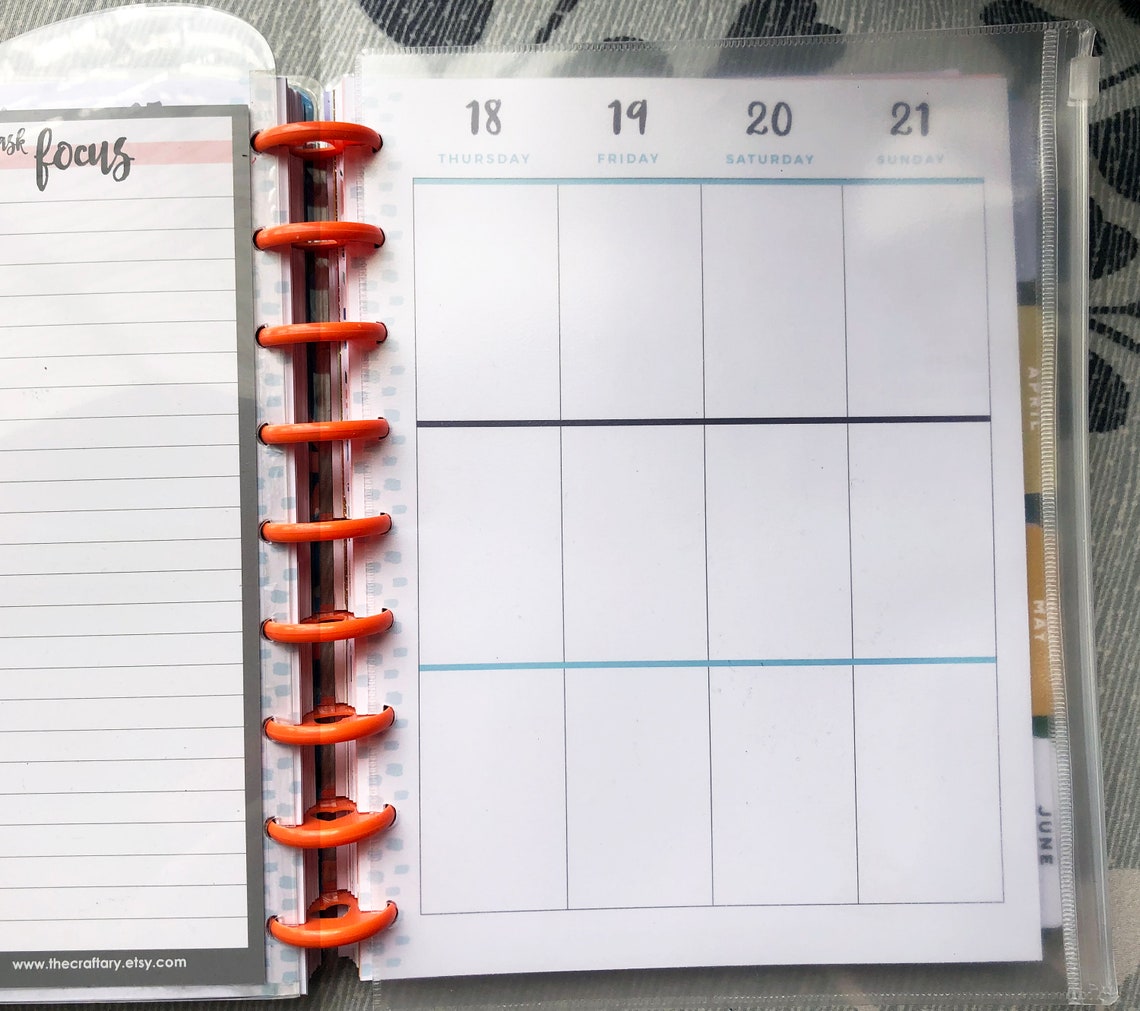 Disc Planner Pouch Zipper for Happy Planner Classic or Etsy