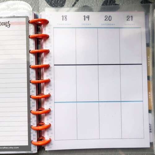 Disc Planner Pouch Zipper for Happy Planner Classic or Etsy