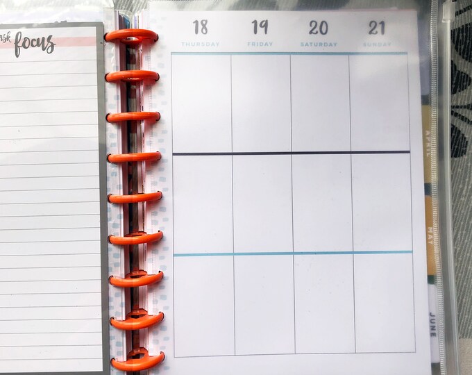 31 Classic Disc Planner Dashboard Layout Paper Punched Pages Etsy