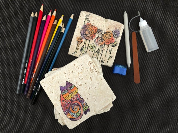 or Adults! DIY Coaster Kit for KIDS Make a special customized coater for yourself or a gift