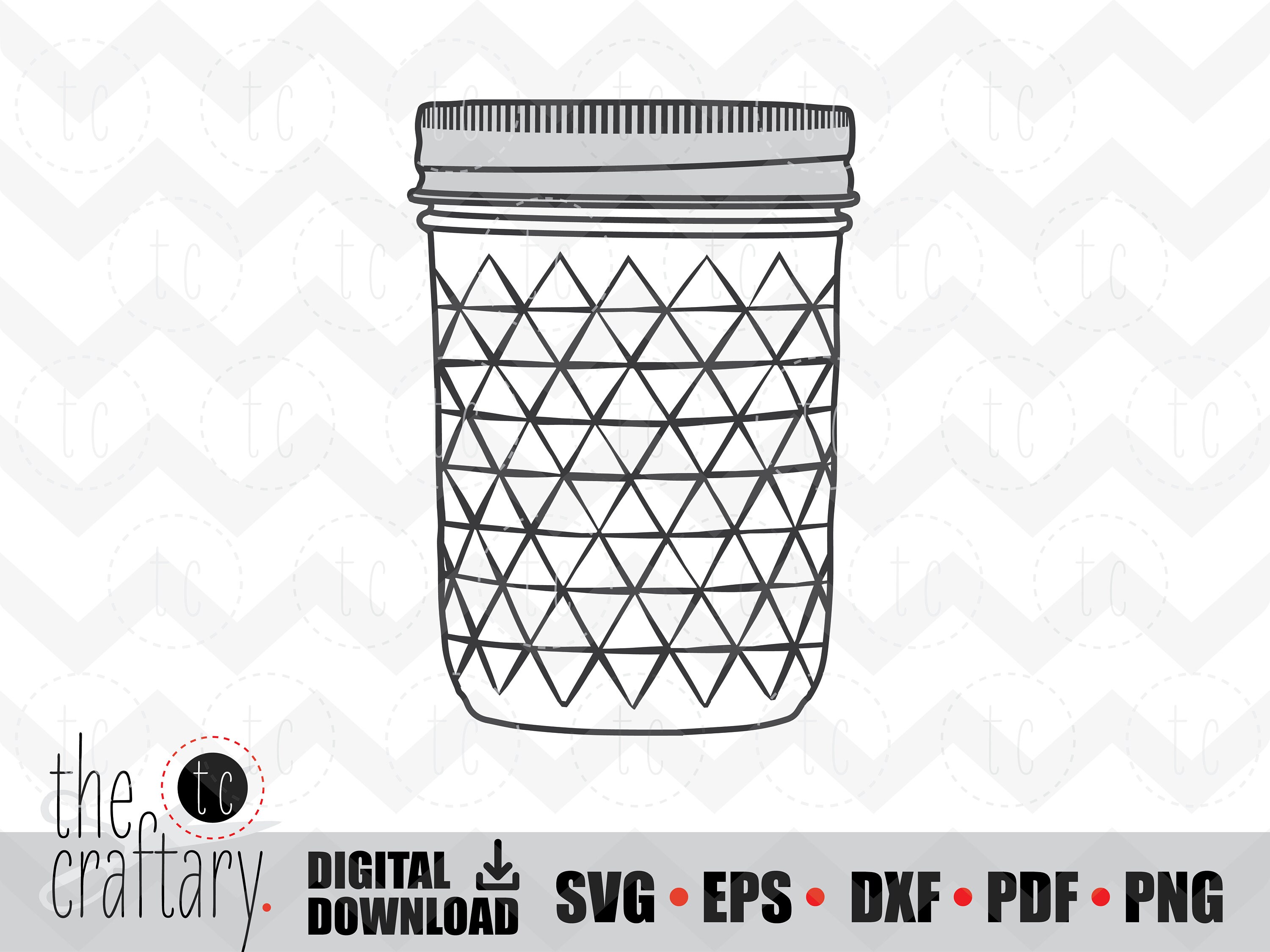 Jelly Jar Canning Mason Svg Eps Dxf Pdf Png Etsy