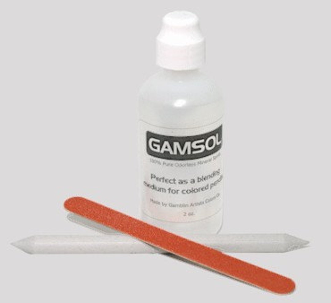 Gamsol Colored Pencil Blending Kit Odorless Mineral Spirits 