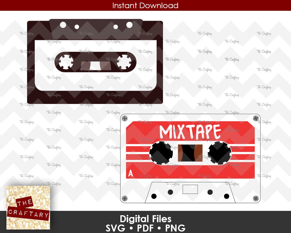 Cassette Tape 80s Mix Tape 1980 Mixtape SVG Files | Etsy