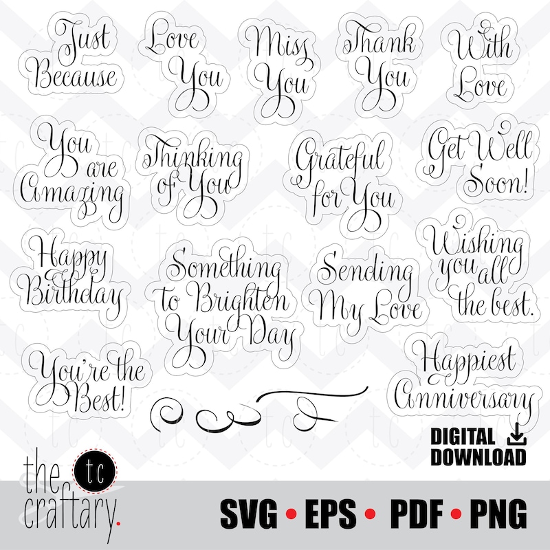 Card Sentiments Banner - Etsy