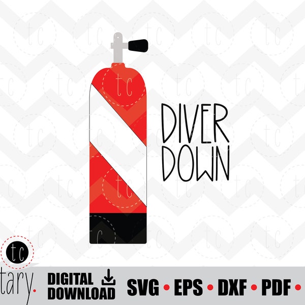 Diver Tank Svg - Etsy